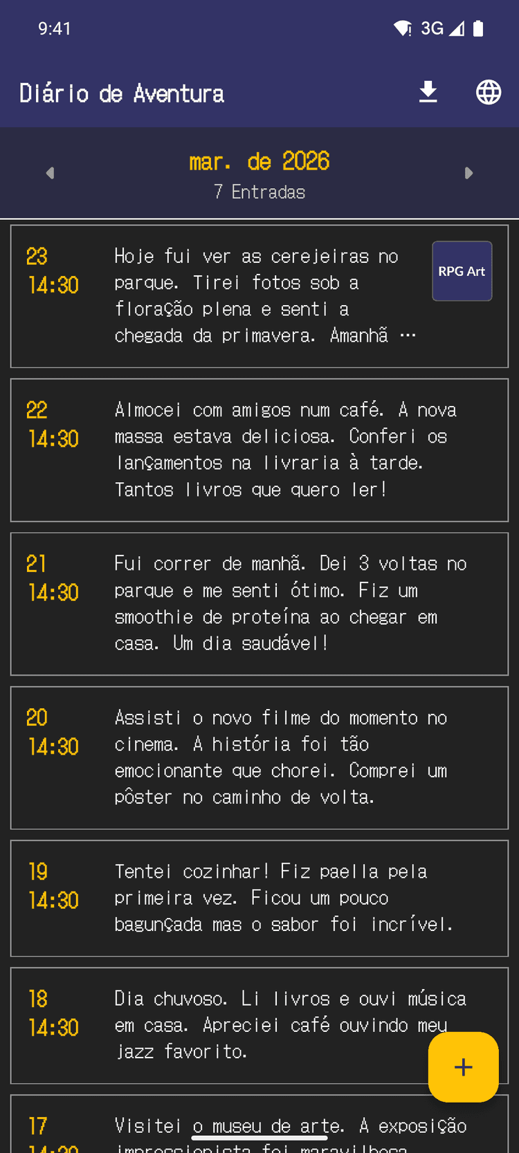 A IA transforma a conversa em uma entrada de diário - Seu dia é resumido automaticamente em uma entrada de diário